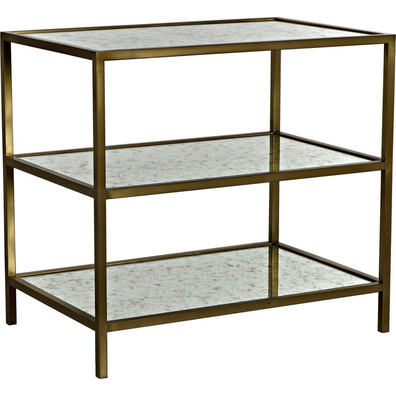 Primary vendor image of Noir 3 Tier Side Table, Antique Brass & Antique Mirror, 20