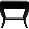 Noir Weldon Side Table, Distressed Black - Birch & Veneer, 20"