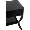 Noir Weldon Side Table, Distressed Black - Birch & Veneer, 20"