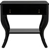 Noir Weldon Side Table, Distressed Black - Birch & Veneer, 20"