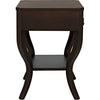 Noir Weldon Side Table, Distressed Brown - Birch & Veneer, 20"