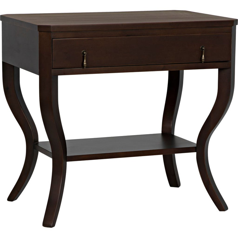 Primary vendor image of Noir Weldon Side Table, Distressed Brown - Birch & Veneer, 20