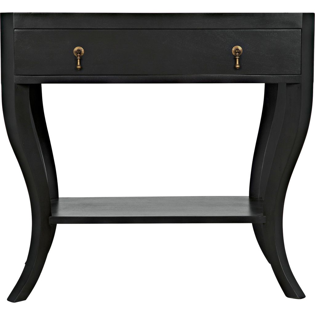 Noir Weldon Side Table, Pale - Mahogany & Veneer, 20"