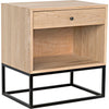 Primary vendor image of Noir Garland Side Table, Elm w/ Black Steel, 18"