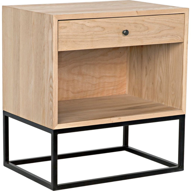 Primary vendor image of Noir Garland Side Table, Elm w/ Black Steel, 18