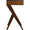 Noir Peter Side Table, Dark Walnut, 14"