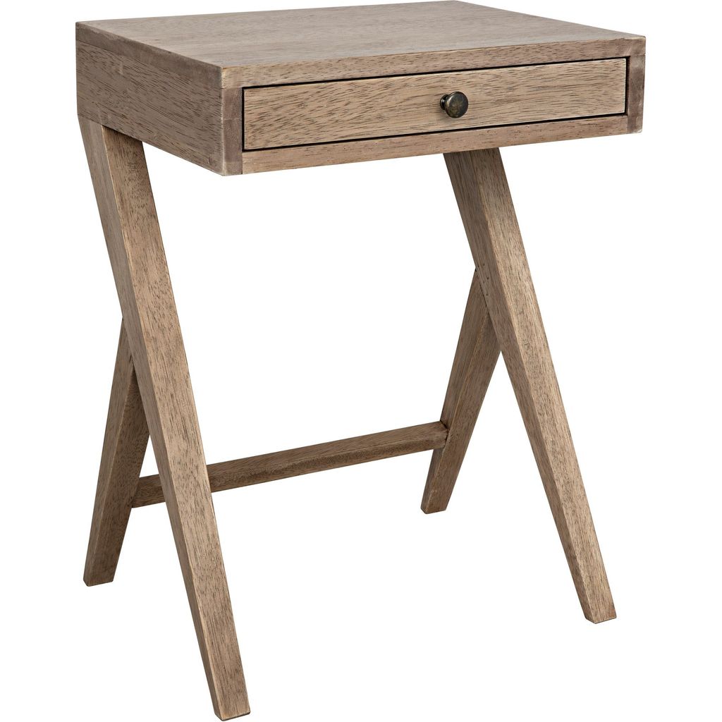 Primary vendor image of Noir Peter Side Table, Washed Walnut, 14"