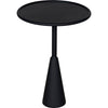 Noir Hiro Side Table, Black Steel, 17"