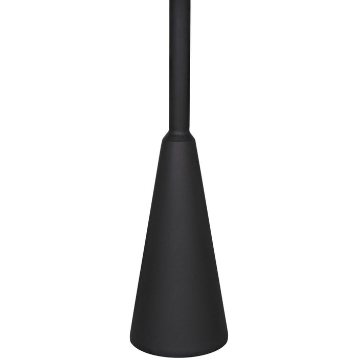 Noir Hiro Side Table, Black Steel, 17"