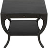 Noir Maude Side Table, Pale - Mahogany & Veneer, 20"