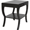 Noir Maude Side Table, Pale - Mahogany & Veneer, 20"