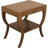 Noir Maude Side Table, Saddle Brown - Mahogany & Veneer, 20"