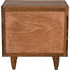 Noir David 32" Side Table, Dark Walnut