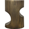 Noir Margo Side Table, Steel w/ Aged Brass Finish, 14"