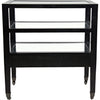 Noir Lesly Side Table, Black - Birch, 16"