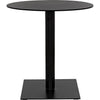 Noir Mies Side Table, Black Steel - Cast Iron, 26"