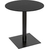 Noir Mies Side Table, Black Steel - Cast Iron, 26"