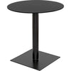 Noir Mies Side Table, Black Steel - Cast Iron, 26"