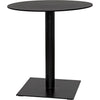 Noir Mies Side Table, Black Steel - Cast Iron, 26"