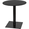 Noir Mies Side Table, Black Steel - Cast Iron, 26"