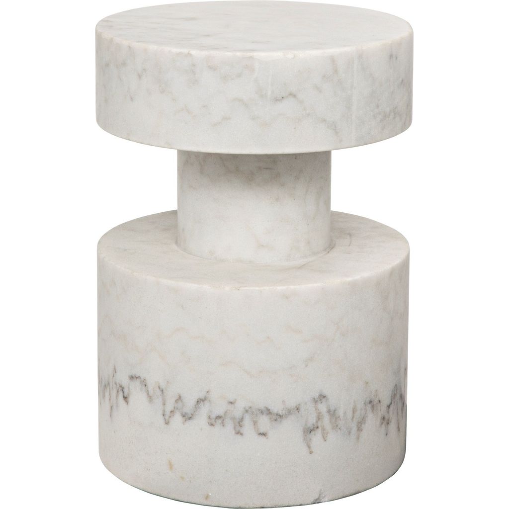 Primary vendor image of Noir Mamud Side Table - Bianco Crown Marble, 13"