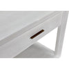 Noir Antony Side Table, White Wash - Mahogany & Veneer, 18"