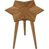 Noir Petal Side Table, Gold Teak, 20"