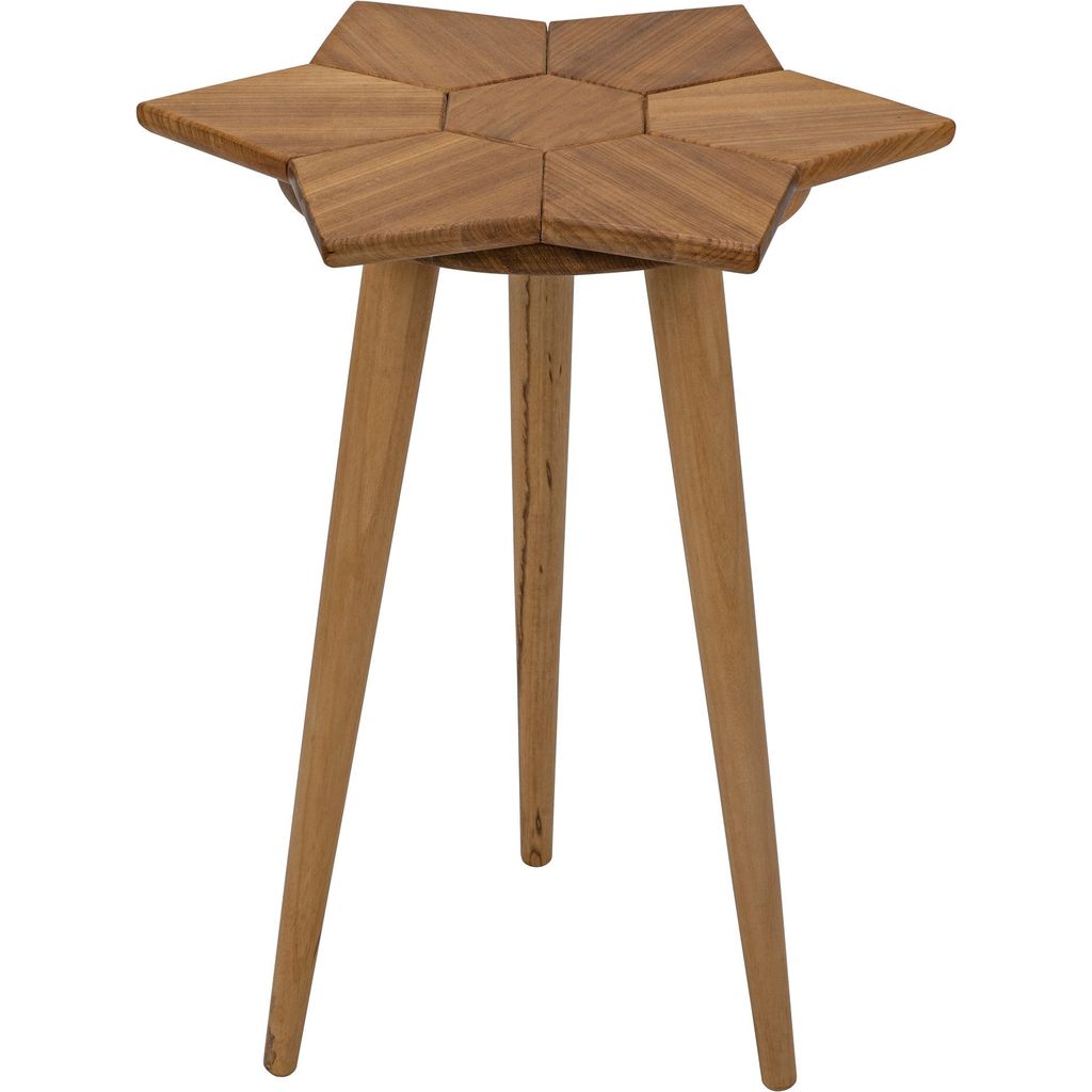 Primary vendor image of Noir Petal Side Table, Gold Teak, 20"