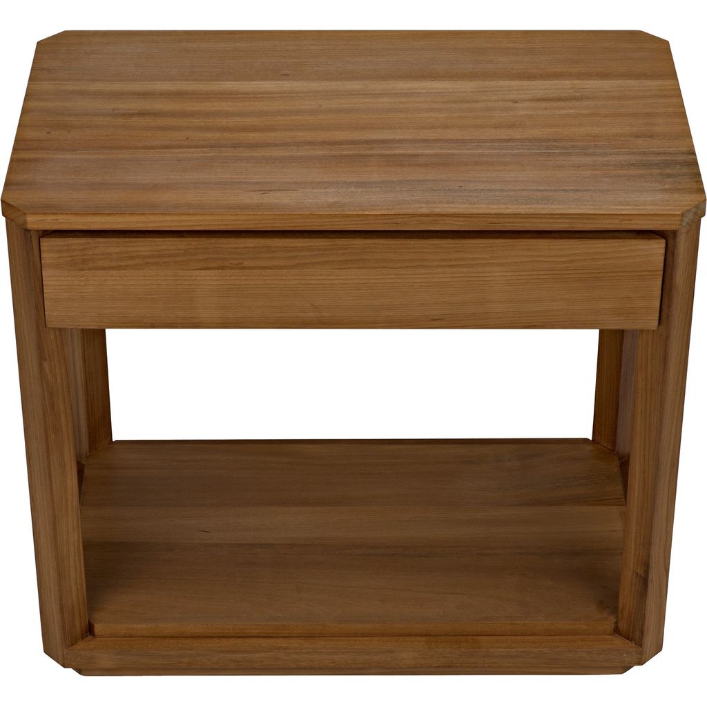 Noir SL11 Side Table, Gold Teak, 18"