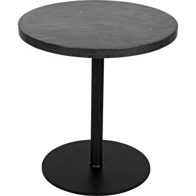 Primary vendor image of Noir Ford Side Table, Low - Industrial Steel & Night Snow Marble, 19.5