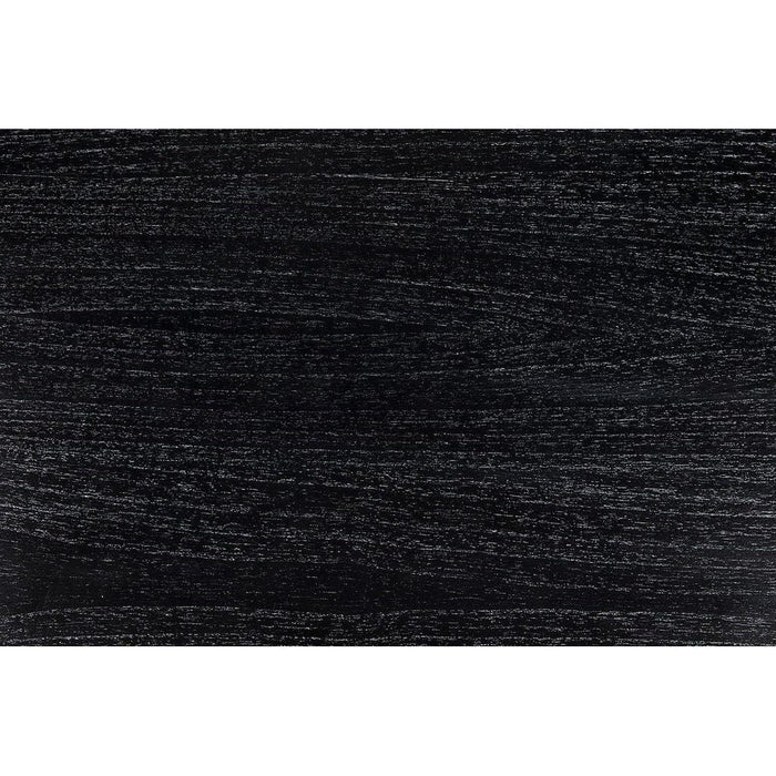 Noir Hugo Side Table, Hand Rubbed Black - Mahogany & Veneer, 28"