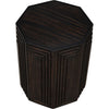 Noir Moore Side Table, Ebony - Walnut & Veneer, 22"