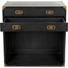 Noir Campaign Chest, Pale - Mahogany & Veneer, 18"