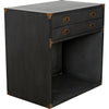 Noir Campaign Chest, Pale - Mahogany & Veneer, 18"