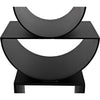 Noir Shape Side Table, Black Steel, 16"