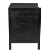 Noir Hampton Night Stand 24", Hand Rubbed Black - Mahogany & Veneer