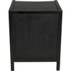 Noir Hampton Night Stand 24", Hand Rubbed Black - Mahogany & Veneer