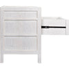 Noir Hampton Night Stand 24", White Wash - Mahogany & Veneer