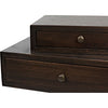 Noir Enola Side Table, Ebony Walnut w/ Steel Base, 15"