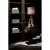 Noir Enola Side Table, Ebony Walnut w/ Steel Base, 15"