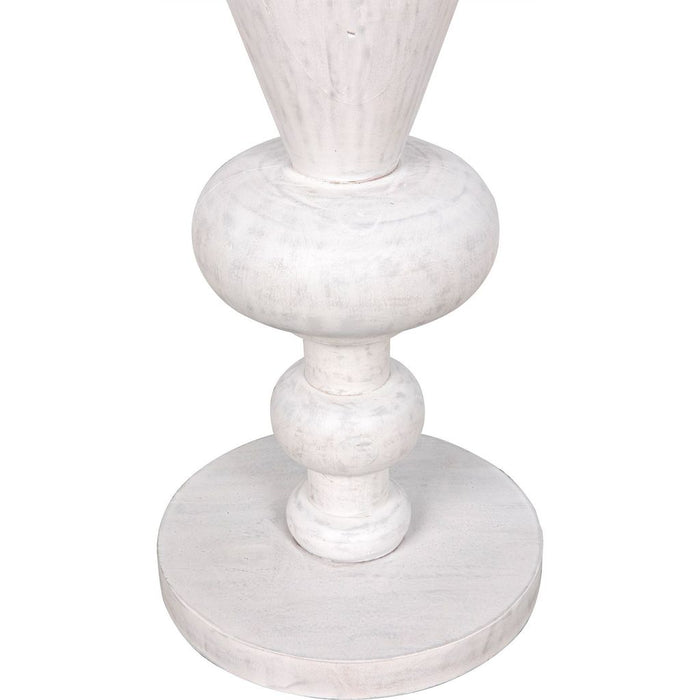 Noir Fenring Side Table, White Wash - Mahogany, 15"