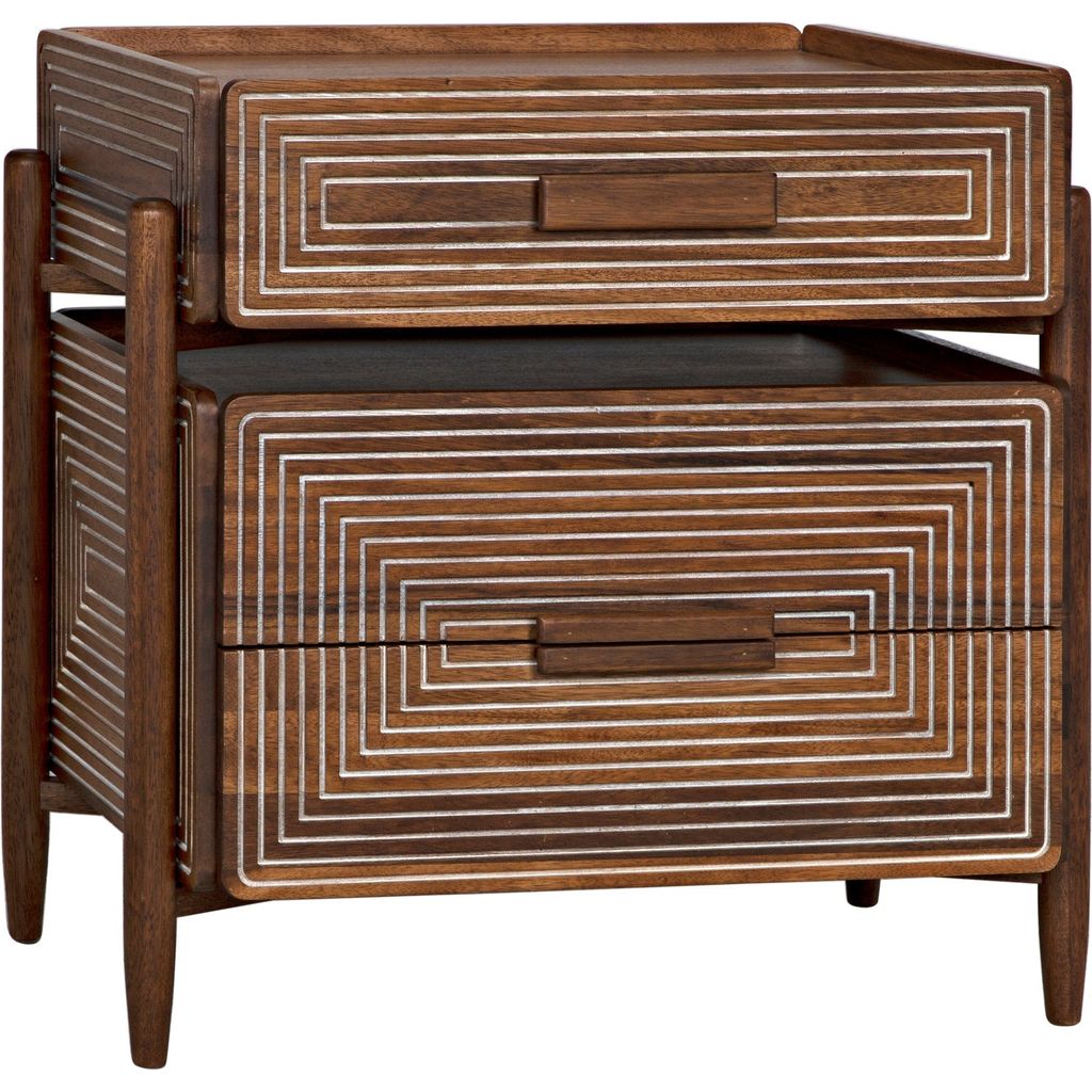 Primary vendor image of Noir Savino Side Table - Walnut, 18"