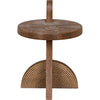 Noir Saturn Side Table, Dark Walnut, 29"