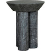 Noir Nox Side Table, B - Marble, 18"