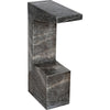 Noir Aero Side Table, B - Marble, 8"