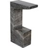 Noir Aero Side Table, B - Marble, 8"