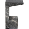 Noir Aero Side Table, B - Marble, 8"