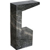 Noir Aero Side Table, B - Marble, 8"