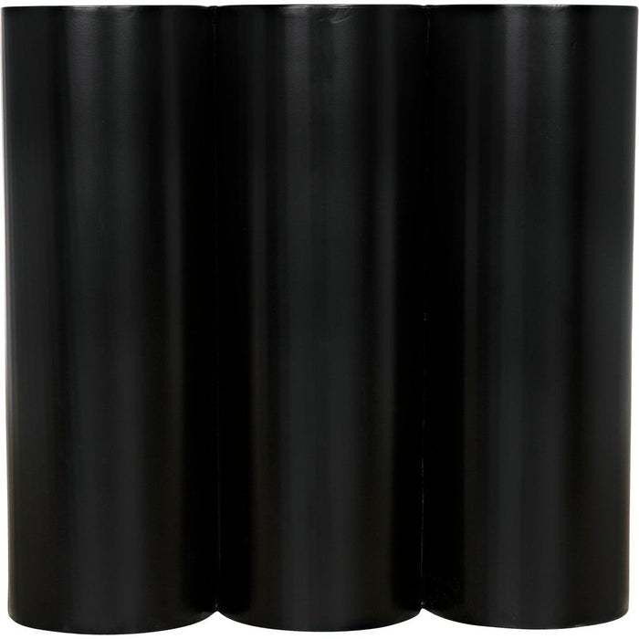 Noir Bast Side Table - Industrial Steel, 16"