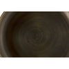 Noir Lee Side Table, Aged Brass - Industrial Steel, 19"